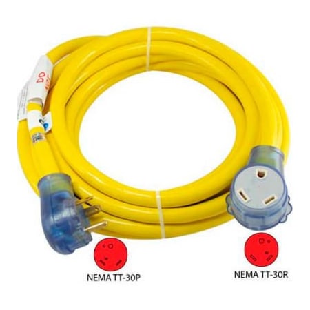 Conntek Conntek 14368, 25-Feet 30-Amp Straight Blade RV Extension Cord with NEMA TT-30P/R 14368